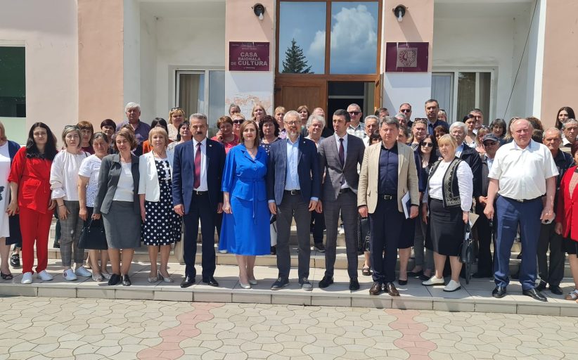 Sergiu Prodan, Ministrul Culturii al Republicii Moldova, într-o vizită de lucru la Drochia